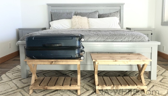 How to Style a Luggage Rack in Your Bedroom