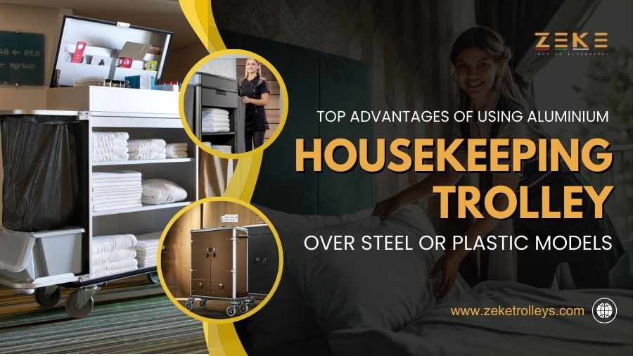 Top Advantages Of Using Aluminium Housekeeping Trolley Over Steel Or Plastic Models